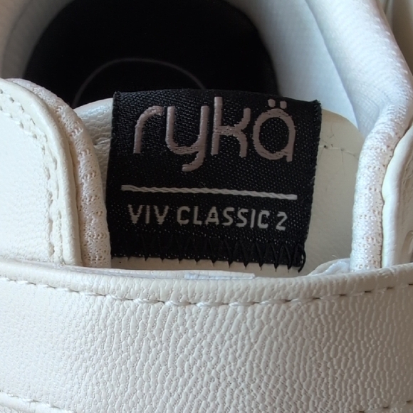 Ryka Cream Athletic Shoes with Tan Sole - Picture 2 of 6